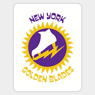 Retro Hockey - WHA - New York Golden Blades Hockey Team Seventies Magnet